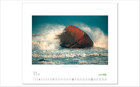 <span style="font-weight: bold">Jahreskalender für die Firma provita</span><br />Monat November<br />Entwurf: Tomas Kerwitz, Foto: Karsten Bartel
